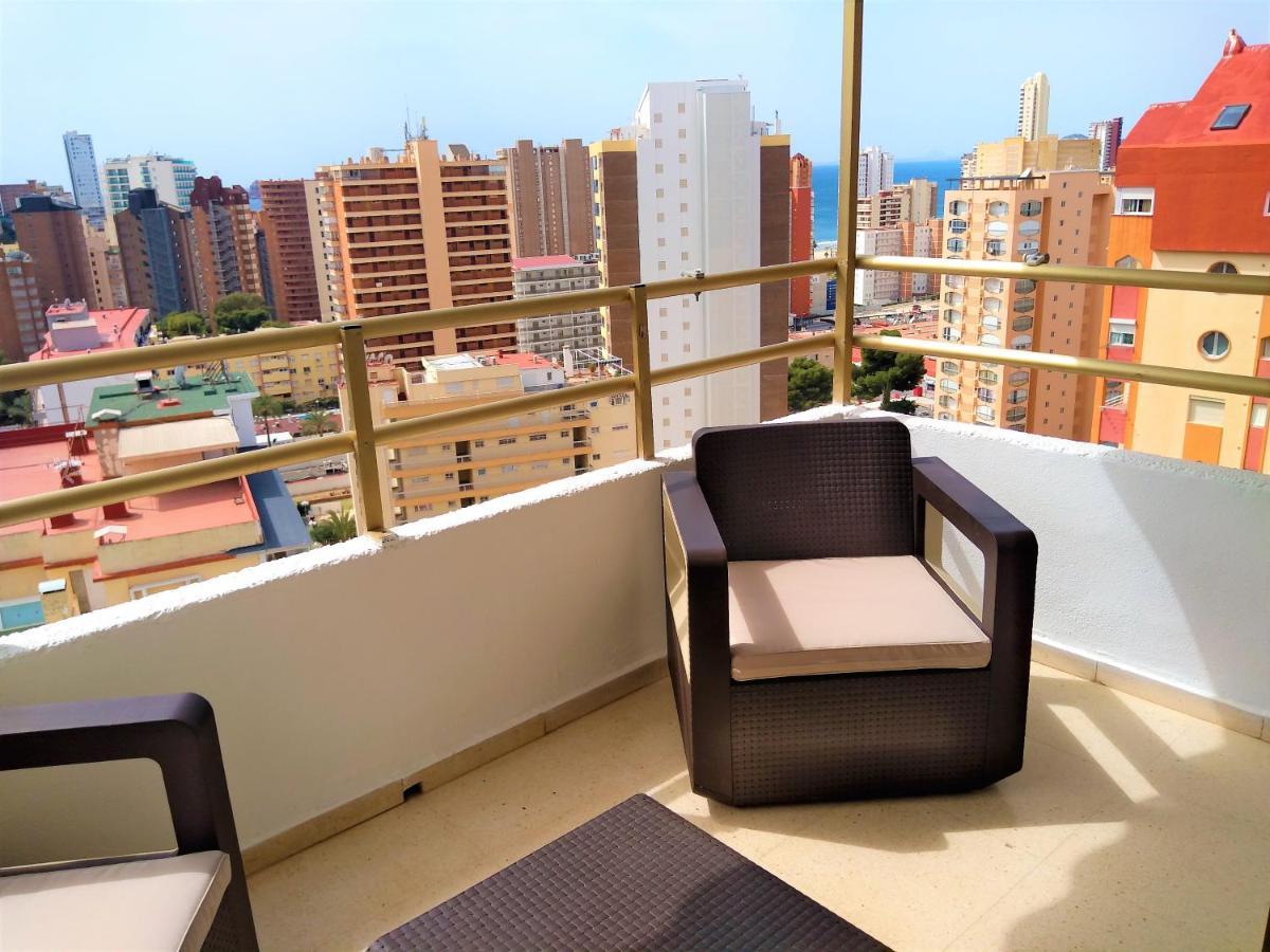Agustina Apartment In Rincon De Loix -Free Parking, Wi-Fi, Pool, New Air Conditioning, Sea View 貝尼多姆 外观 照片