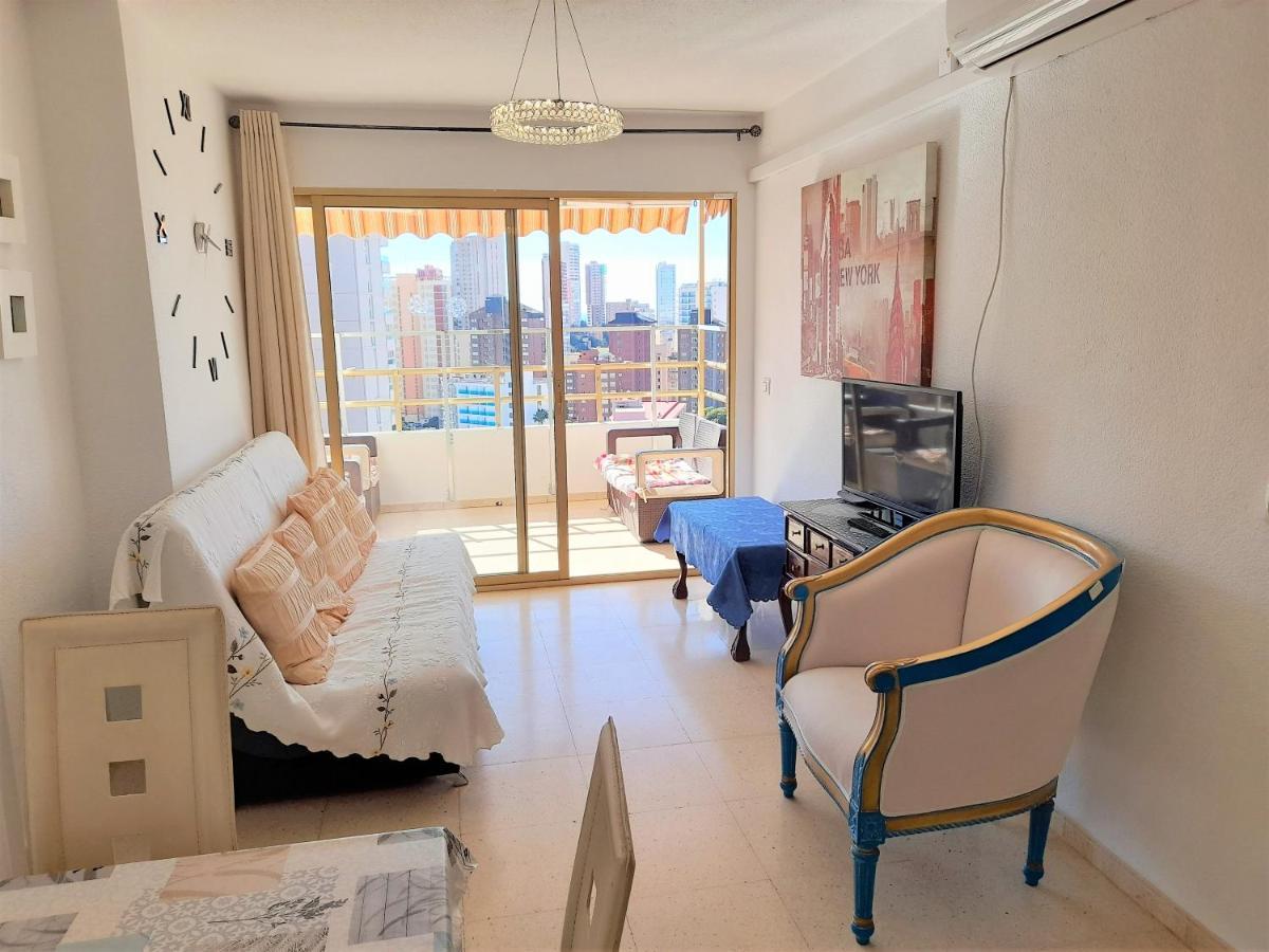 Agustina Apartment In Rincon De Loix -Free Parking, Wi-Fi, Pool, New Air Conditioning, Sea View 貝尼多姆 外观 照片