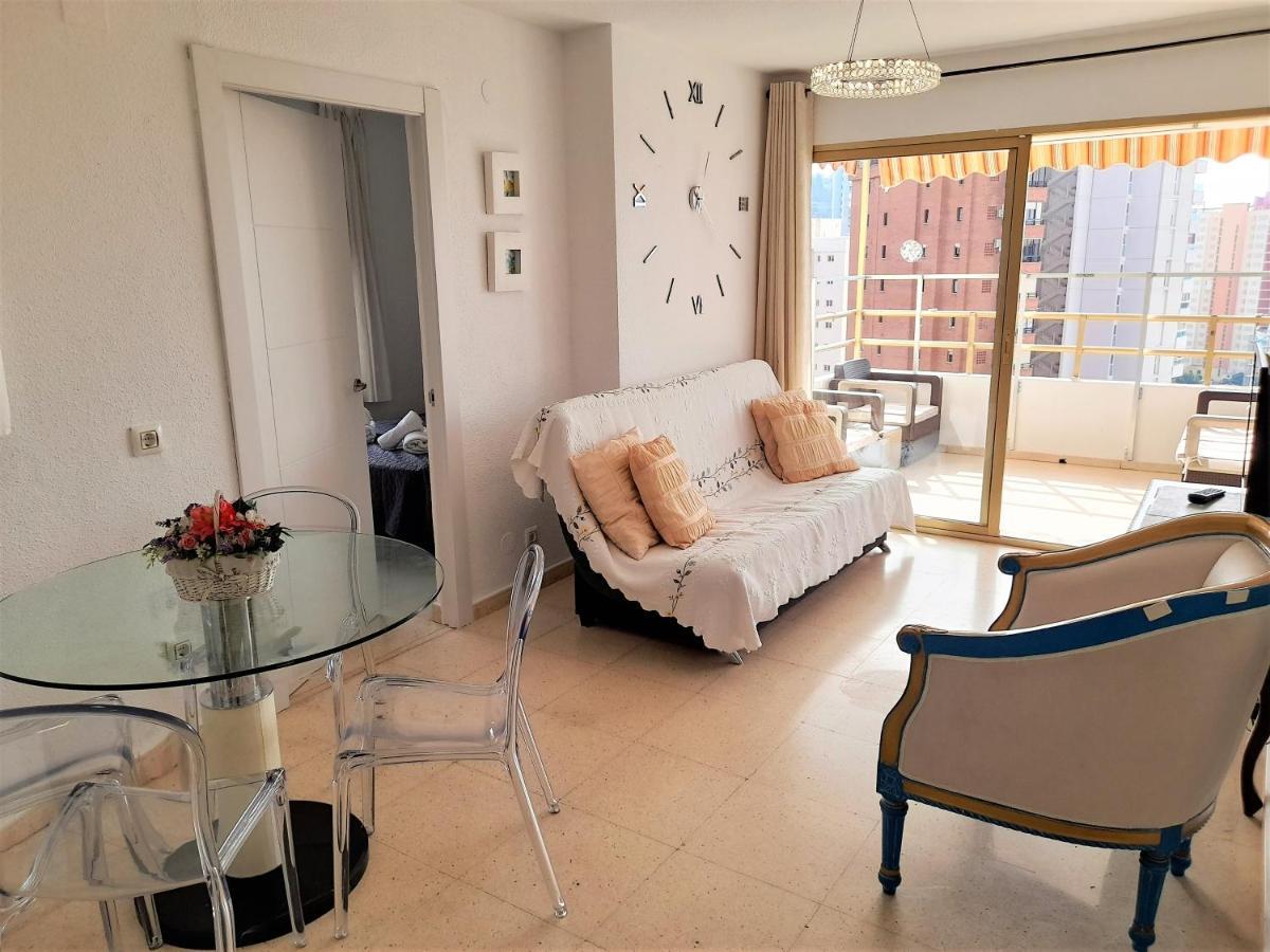 Agustina Apartment In Rincon De Loix -Free Parking, Wi-Fi, Pool, New Air Conditioning, Sea View 貝尼多姆 外观 照片